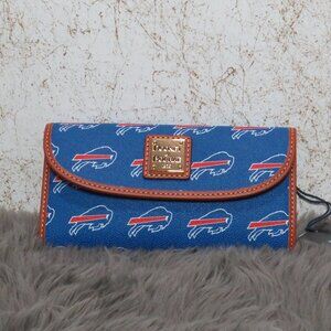Dooney & Bourke NFL Buffalo Bills Boxed Continental Clutch Wallet (Blue)